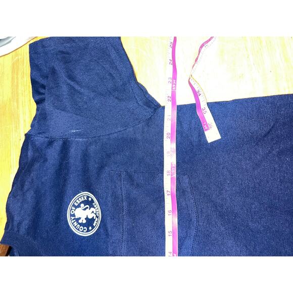 Vintage New Jersey Shirt County Of Essex Blue Pocket Tee 90s 1990s Medium - Picture 7 of 8